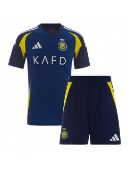 Al-Nassr Auswärts Trikotsatz für Kinder 2024-25 Kurzarm (+ Kurze Hosen)